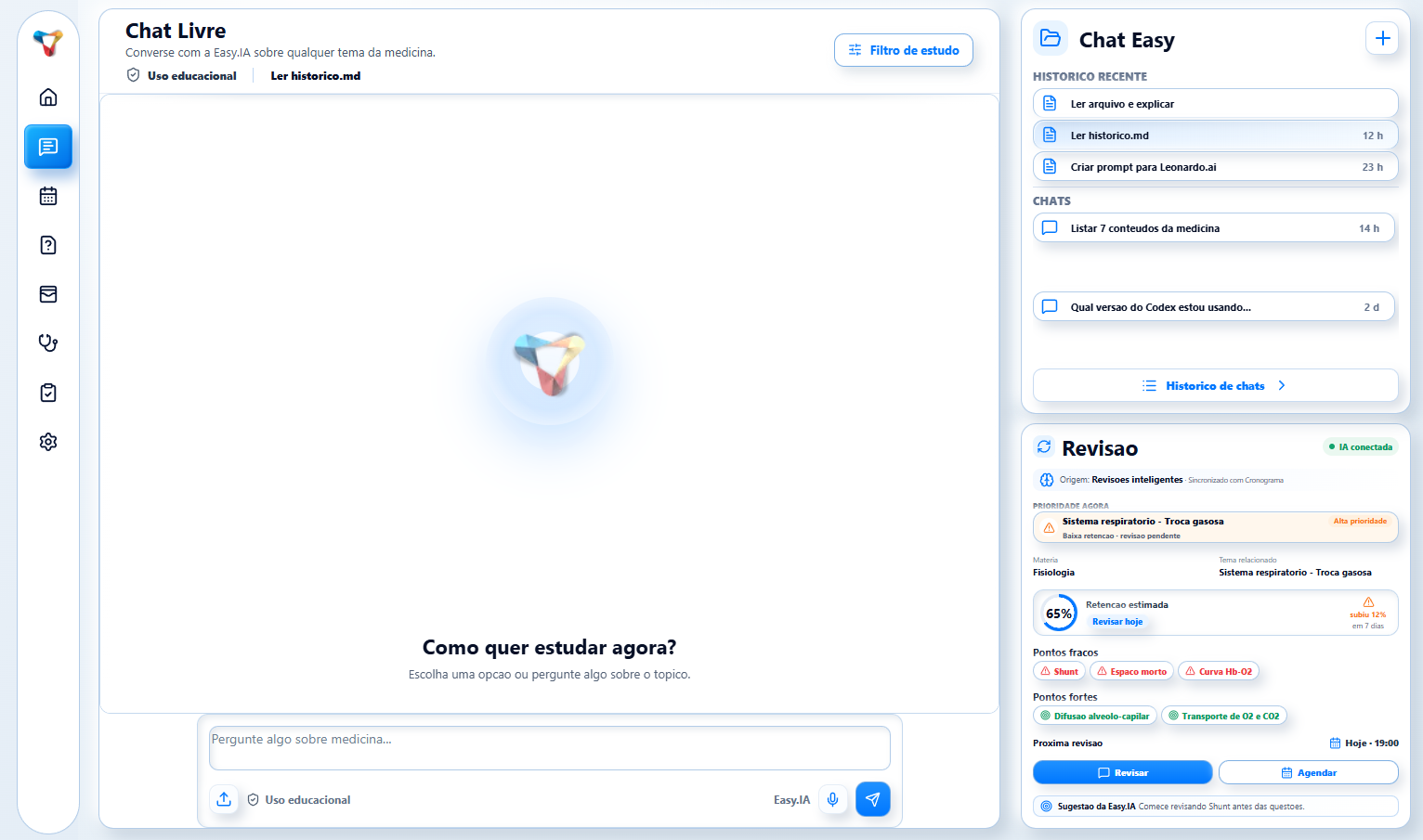 Chat livre da Easy.IA